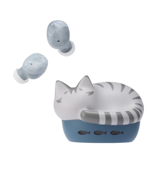 ぐでねこチャンとふわふわシュシュ　サバトラ サバトラNEKO完全ワイヤレスイヤホン｜ツタヤショテンの通販｜&mall