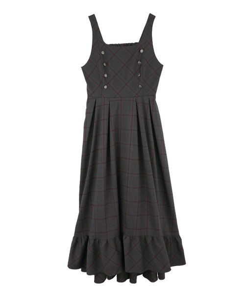 W釦フィッシュテールJSK｜アクシーズファムの通販｜&mall（アンド