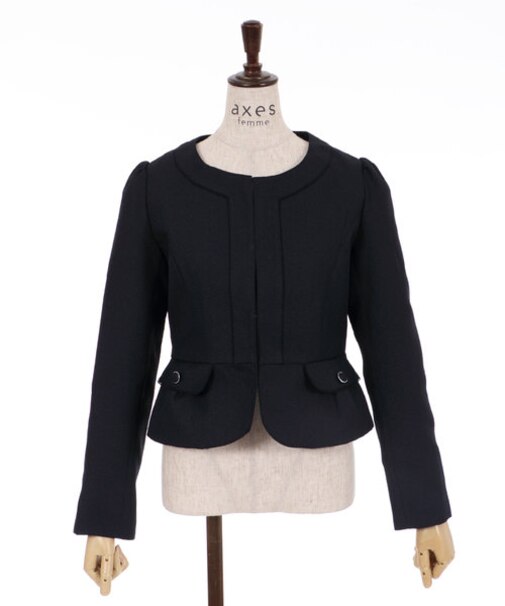 パイピングツイードジャケット