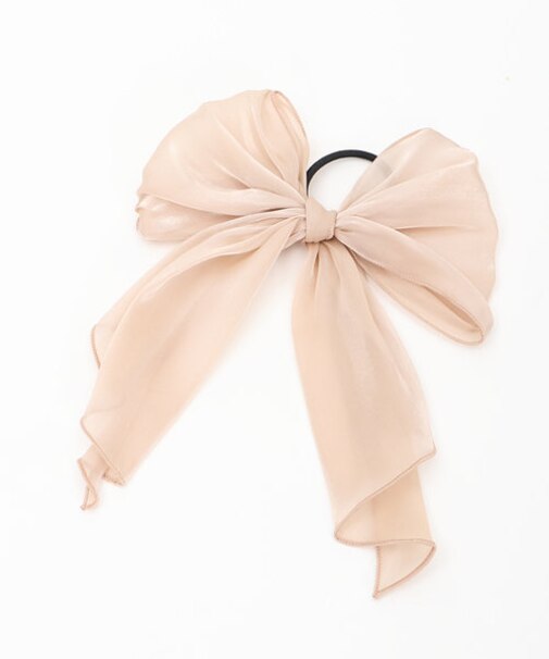 ニュアンスリボンヘアゴム