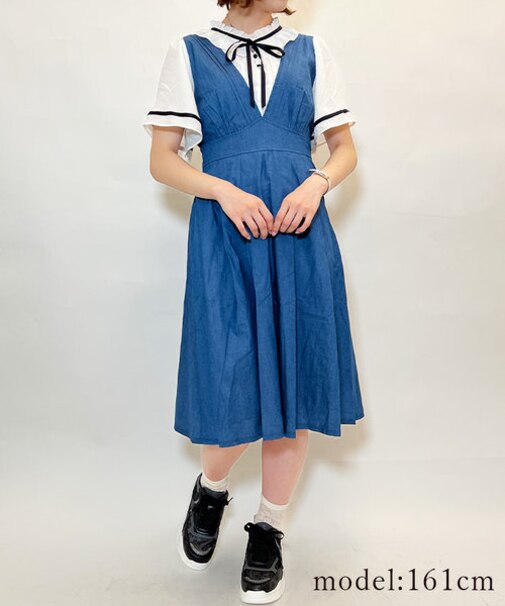 レイヤードデザイン半袖ＯＰ