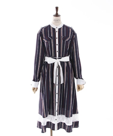 レジメンタル柄ワンピース