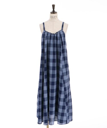 ブロックチェック柄キャミＯＰ