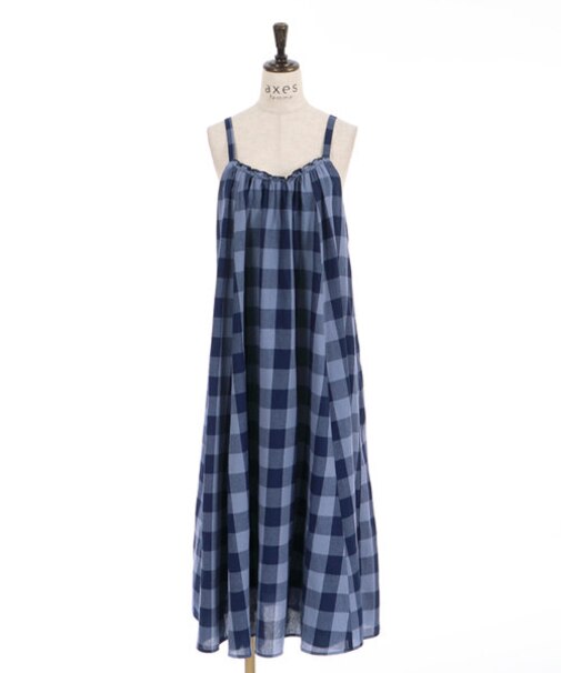 ブロックチェック柄キャミＯＰ