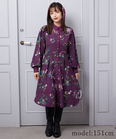 ラ　レコルト柄シャツＯＰ