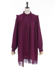 裾レースチュニック