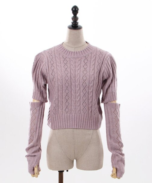 アームウォーマー付ニットＰＯ