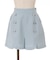 連ボタンキュロットパンツ