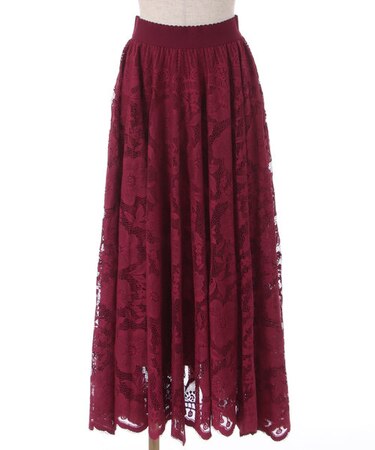 レースサーキュラースカート