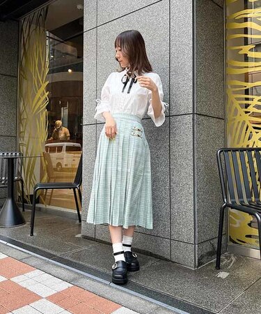 ビット付チェックプリーツＳＫ