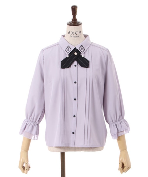 タイ付フレームローズ刺繍ＢＬ