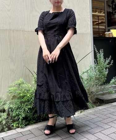 コットンレースワンピース