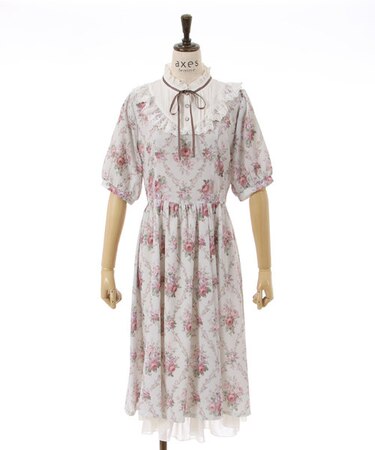 アイビーローズ柄ワンピース