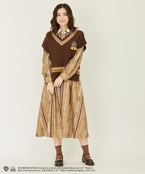 アクシーズファム ハリーポッター シャツOP キャメル アクシーズファム ハリーポッター シャツOP キャメル