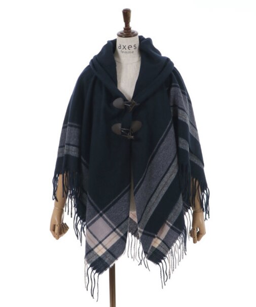 サイドラインチェックポンチョ