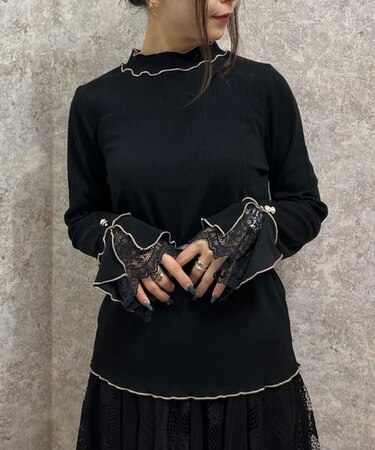 袖レースバイカラーメローＰＯ