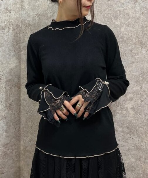 袖レースバイカラーメローＰＯ