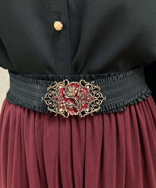 axesfemmePOETIQUE バンビゴムベルト・ゴールドとピンク♤新品 ゴシックローズゴムベルト｜アクシーズファムの通販｜&mall