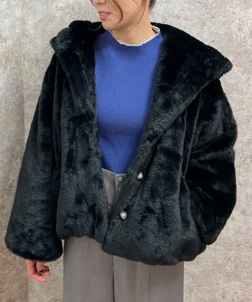 ビッグフードファーコート｜アクシーズファムの通販｜&mall（アンド