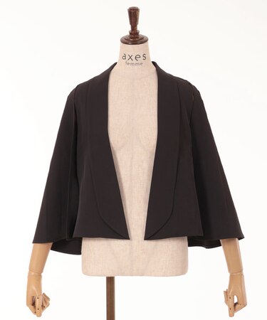 ケープ風スリット袖ジャケット