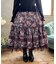 ホーリーローズ柄フリルスカート