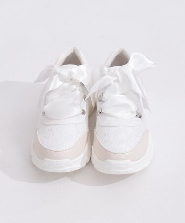 サテンリボンスニーカー