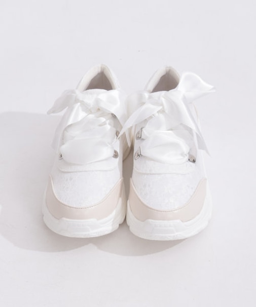 サテンリボンスニーカー