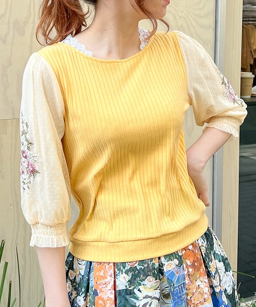 marge tokyo 刺繍 チュールトップス marge tokyo 刺繍 チュール