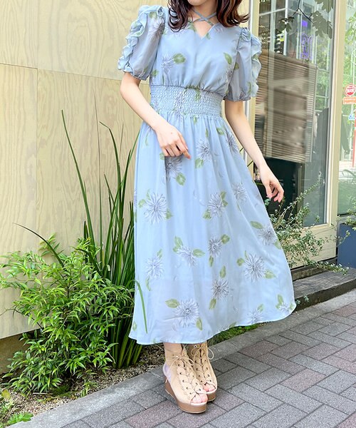 s*u様 GLACE CLASSフローラルプリント長袖ワンピース フラワープリントワンピース / GRACE CONTINENTAL | GRACE