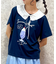 襟付クリームソーダ柄Ｔシャツ
