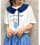 襟付クリームソーダ柄Ｔシャツ