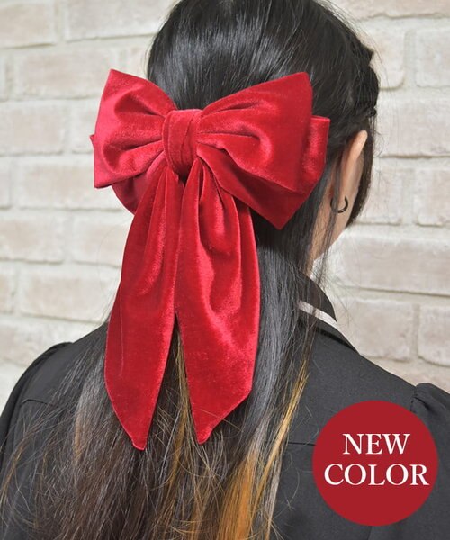 マーロンエノンフィ ベロアリボンバレッタ 受注発売/8月中旬頃より順次配送】スカラップベロアバレッタ