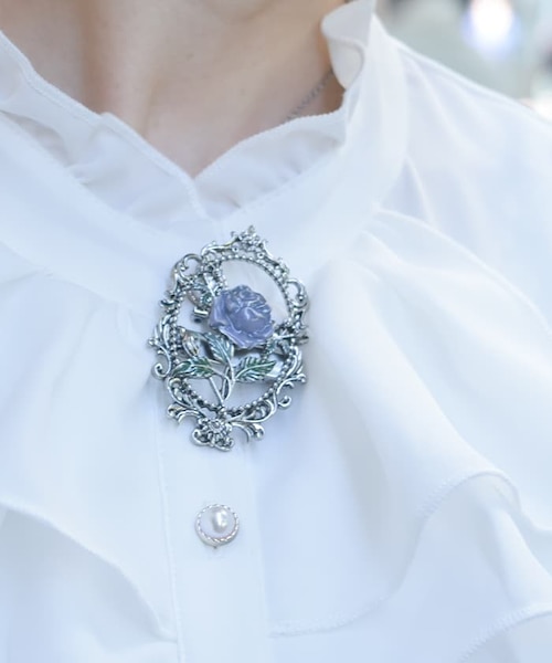 【Ashley Williams】バラ コームブローチ CREAM FLOWER COMB BROOCH | k3 online store