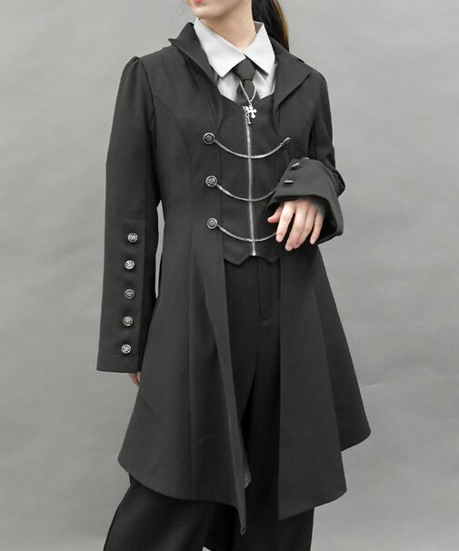 燕尾デザインロングジャケット