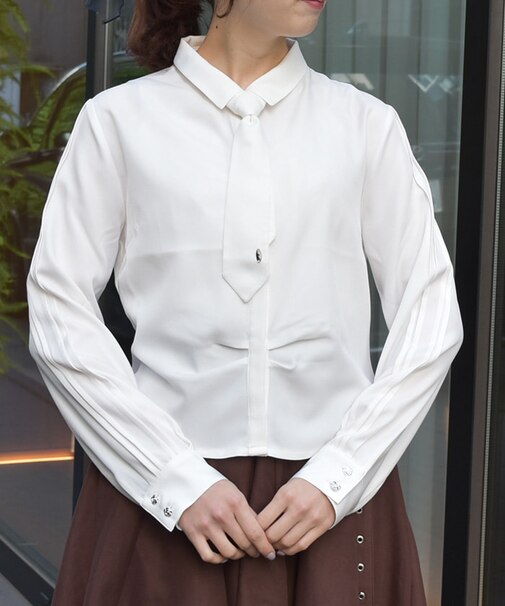 ネクタイセットシャツブラウス