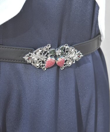 いちごモチーフ細ゴムベルト