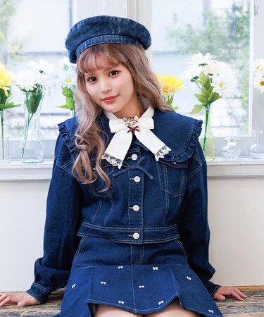 リボンデザインデニムＪＫ