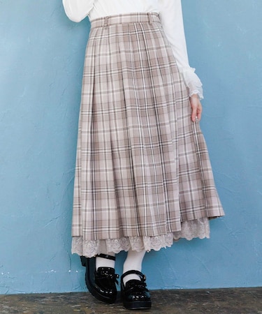 チェック柄プリーツＳＫ