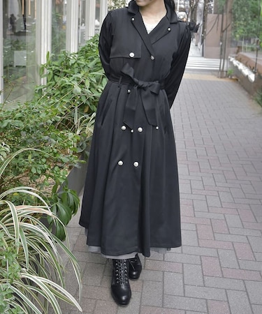 フード付トレンチコート