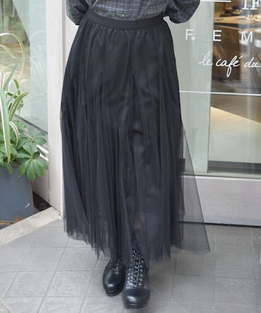 グラデーションチュールスカート