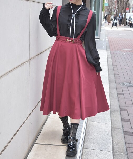 サス付サーキュラーミディスカート