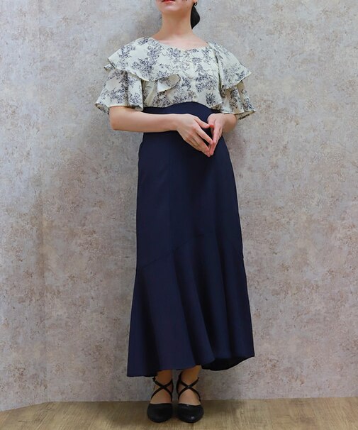 ハイウエストドッキングワンピース