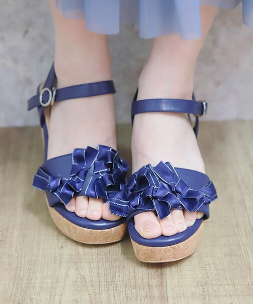 リボン×リボンサンダル