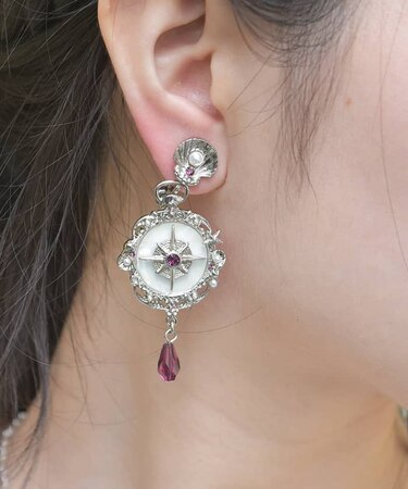 海底の羅針盤イヤリング