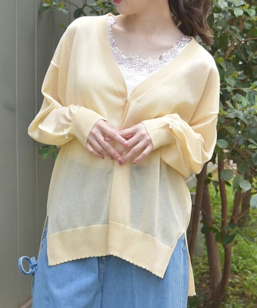 ＵＶカットシアーニットカーディガン