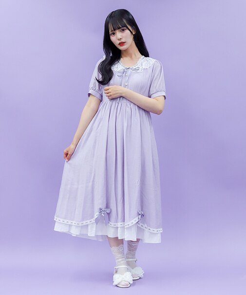 ドーリーフリルロングワンピース