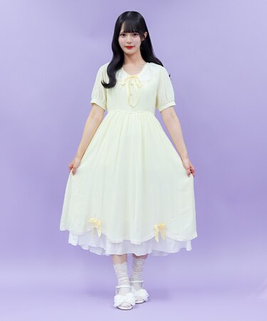 ドーリーフリルロングワンピース