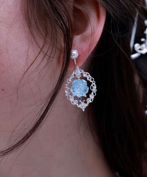 オーロラローズイヤリング