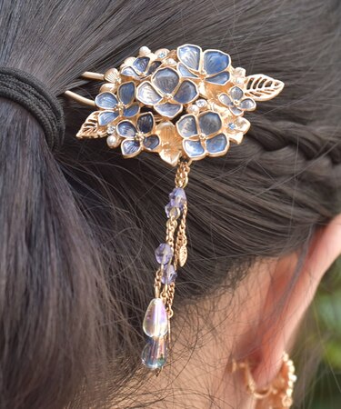 紫陽花モチーフかんざし