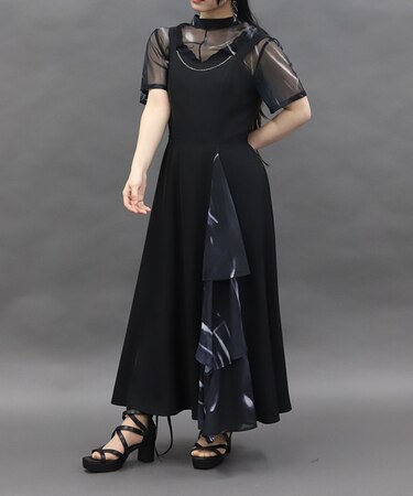 フリル切り替えジャンスカ